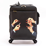Чемодан дорожный SELETTI Travel Kit Trolley Lipstick Black варинант исполнения - 1 | Loft Concept в Москве