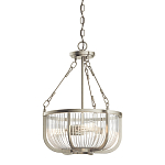 Люстра подвесная с чашеобразным плафоном из прозрачных стеклянных прутьев Kichler варинант исполнения - 1 | Loft Concept в Москве