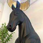 Horse Statue Floor Lamp Большой светильник Черная Лошадь варинант исполнения - 4 | Loft Concept в Москве