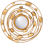 Зеркало в круглой раме украшенной раковинами с жемчугом Pearl in the Gleam варинант исполнения - 1 | Loft Concept в Москве