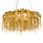 Люстра круглая подвесная с металлическими дугами и длинными цепочками 80 см Atlantis Chain варинант исполнения - 15 | Loft Concept в Москве