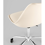 Офисный стул на металлическом основании EGGERY Beige пластик варинант исполнения - 3 | Loft Concept в Москве