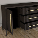 Буфет Primo с тремя ящиками и двумя фасадами Темный орех варинант исполнения - 6 | Loft Concept в Москве