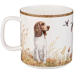 Кружка из фарфора с изображением фазанов и собаки 400 мл Hunting Porcelain Collection варинант исполнения - 1 | Loft Concept в Москве