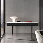 Консоль чёрная с 3-мя выдвижными ящиками Lou варинант исполнения - 3 | Loft Concept в Москве