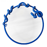 Зеркало круглое в синей раме в виде змеи Temptation варинант исполнения - 1 | Loft Concept в Москве