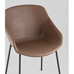 Стул Ashby экокожа светло-коричневый варинант исполнения - 3 | Loft Concept в Москве