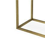 Консоль прямоугольная на золотом каркасе с 2-мя ящиками Warwick варинант исполнения - 3 | Loft Concept в Москве