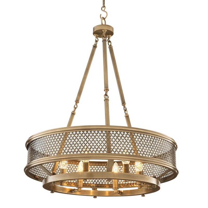 Люстра Eichholtz Chandelier Savoie Латунь Античная полированная в Москве | Loft Concept 