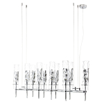 Люстра подвесная прямоугольная с 10-ю цилиндрическими плафонами LIAISON варинант исполнения - 5 | Loft Concept в Москве