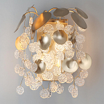 Бра с декоративными подвесками из прозрачного стекла в форме монеток FAIRYTREE Light варинант исполнения - 3 | Loft Concept в Москве