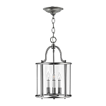 Подвесной светильник с прозрачным стеклянным цилиндрическим плафоном в классическом стиле на цепи Hinkley варинант исполнения - 5 | Loft Concept в Москве