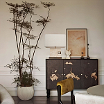 Настольная лампа с прямоугольным основанием из натурального камня c тканевым абажуром Lapis Tiburtinus варинант исполнения - 5 | Loft Concept в Москве