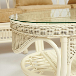 Комплект уличной мебели из ротанга Clara белый варинант исполнения - 9 | Loft Concept в Москве