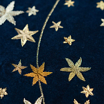 Обои с вышивкой ручной работы Cosmos Original colourway on velvet варинант исполнения - 2 | Loft Concept в Москве