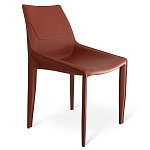 Стул коричневый из искуственной кожи на 4-х ножках Enigma Brown варинант исполнения - 1 | Loft Concept в Москве