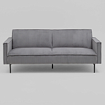 Диван современный вельветовый прямой Worcester Серый варинант исполнения - 2 | Loft Concept в Москве