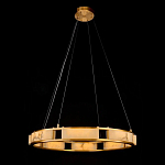 Люстра в виде кольца из натурального камня Golden Alavastor варинант исполнения - 1 | Loft Concept в Москве