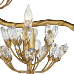 Торшер золотой в виде растения Golden Flower Glade варинант исполнения - 1 | Loft Concept в Москве