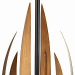 Торшер с основанием в виде стебля с листьями и тканевым абажуром Flowing Leaves варинант исполнения - 2 | Loft Concept в Москве