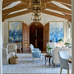 Обои ручная роспись Le Brésil Mer Bleue варинант исполнения - 4 | Loft Concept в Москве