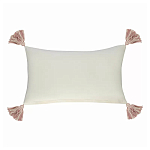 Чехол на подушку с кисточками и вышивкой птиц Ethnic mix Birds Rect варинант исполнения - 4 | Loft Concept в Москве