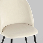 Мягкий стул в бежевом велюре Miruna Chair варинант исполнения - 7 | Loft Concept в Москве