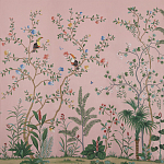 Обои ручная роспись Amazonia Florence Pink dyed silk варинант исполнения - 2 | Loft Concept в Москве