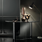 Консоль дымчатого цвета с изогнутым основанием Arabesque варинант исполнения - 4 | Loft Concept в Москве