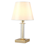 Настольная лампа с белым тканевым абажуром в форме конуса Laurent варинант исполнения - 6 | Loft Concept в Москве