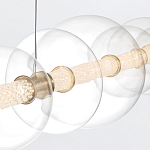 Подвесной светильник линейный с прозрачными стеклянными шарами разного диаметра Eurofase варинант исполнения - 15 | Loft Concept в Москве