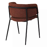 Стул полукруглый мягкий с буклированной обивкой Chair with Boucle Upholstery варинант исполнения - 7 | Loft Concept в Москве
