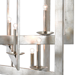 Люстра серебряная из пересекающихся квадратных элементов Intersecting Squares  варинант исполнения - 1 | Loft Concept в Москве