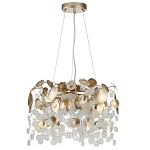 Люстра с декоративными подвесками из прозрачного стекла в форме монеток FAIRYTREE Light варинант исполнения - 2 | Loft Concept в Москве