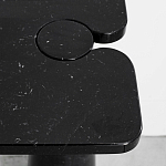 Консоль чёрная на 2-х конусообразных ножках Eros варинант исполнения - 1 | Loft Concept в Москве