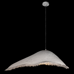 Подвесной светильник с асимметричным волнообразным абажуром и фактурной бахромой по краю Tactile Line варинант исполнения - 13 | Loft Concept в Москве