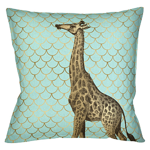 Подушка Safari light blue giraffe