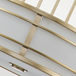 Подвесной светильник цвета латунь с белым матовым плафоном с геометрическим рисунком Feiss варинант исполнения - 5 | Loft Concept в Москве