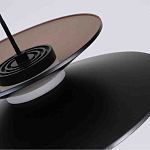 Люстра подвесная с тремя матовыми черными плафонами Obsidian Touch варинант исполнения - 3 | Loft Concept в Москве