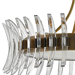 Люстра круглая с прозрачными элементами в форме полумесяца Crescent варинант исполнения - 1 | Loft Concept в Москве