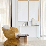 Стол журнальный круглый Acrylic Аether Smoke варинант исполнения - 7 | Loft Concept в Москве