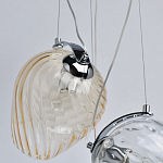 Люстра каскадная с 5-ю разноцветными стеклянными плафонами Kaleido варинант исполнения - 7 | Loft Concept в Москве