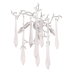 Бра с декором в виде ветвей и стеклянных подвесок в форме капель Droplet Chandelier варинант исполнения - 3 | Loft Concept в Москве