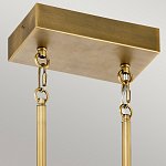 Люстра подвесная прямоугольная цвета латунь Kichler варинант исполнения - 3 | Loft Concept в Москве