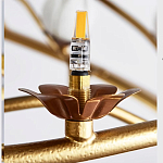 Люстра с ветвистым каркасом и плафонами в виде лотосов Chandelier Lotus варинант исполнения - 2 | Loft Concept в Москве