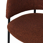 Стул полукруглый мягкий с буклированной обивкой Chair with Boucle Upholstery варинант исполнения - 8 | Loft Concept в Москве