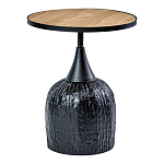 Приставной столик с факутрным черным основанием Ethiopia варинант исполнения - 1 | Loft Concept в Москве
