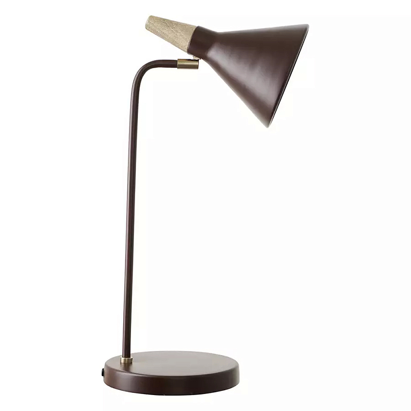 Настольная лампа с конусообразным плафоном Plum Table Lamp Сливовый в Москве | Loft Concept 