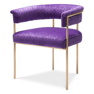 Стул Philipp Plein Dining Chair Monogram Фиолетовый