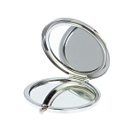 Зеркало карманное складное круглое из натурального камня Малахит с Хризоколлой в подарочной упаковке Silver Stone Mirrors варинант исполнения - 3 | Loft Concept в Москве